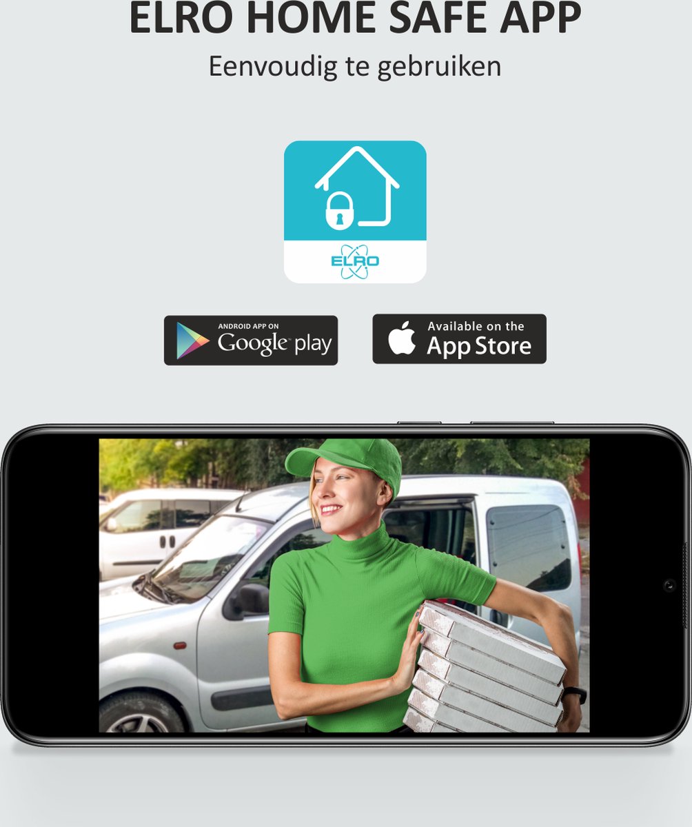 ELRO DV4000IP2 Wifi IP Video Deurintercom 2 appartementen Full HD