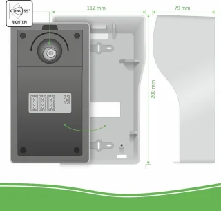 ELRO DV477IP3 Wifi Video Deur Intercom 3 Appartementen 7 inch Scherm
