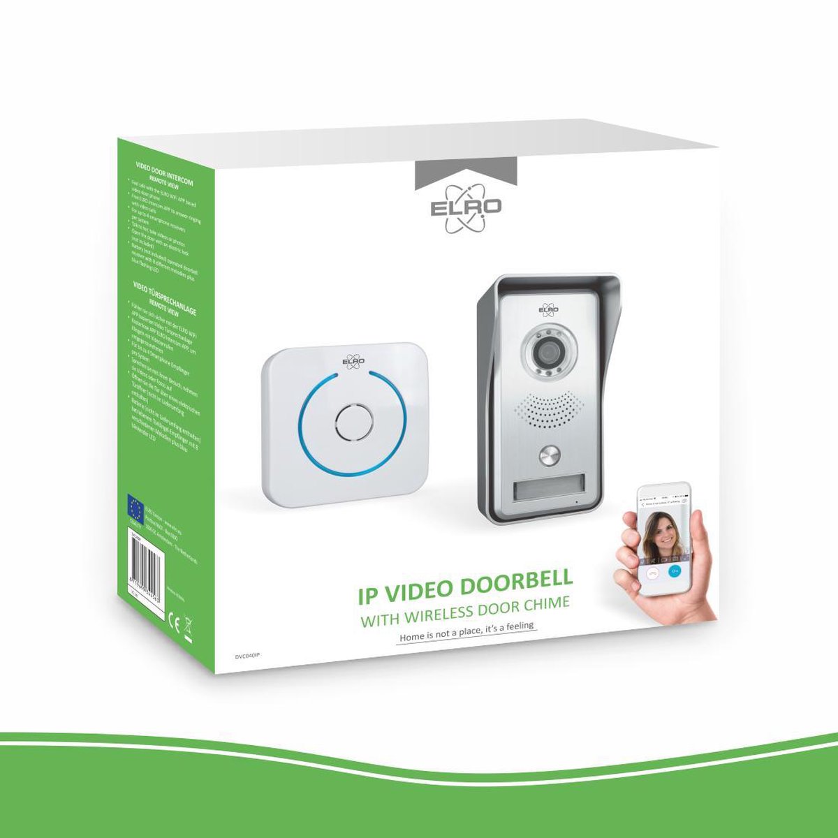 ELRO DVC040IP Wifi IP Video Deurbel met Binnengong