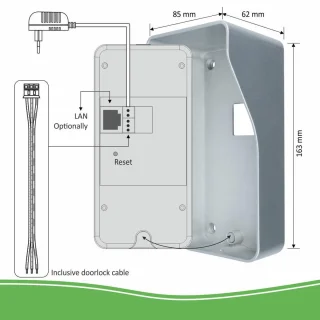 ELRO DVC040IP Wifi IP Video Deurbel met Binnengong