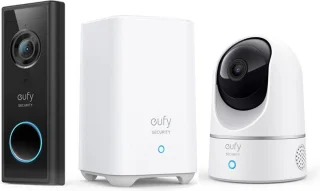 Eufy by Anker 2K Videodeurbel & Beveiligingscamera Bundel met Homebase
