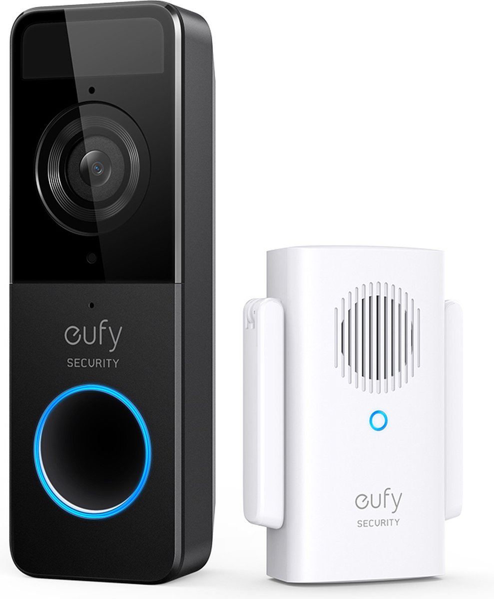 eufy C210 Slim Video Deurbel Draadloos Zwart