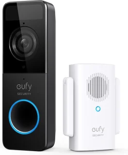 eufy C210 Slim Video Deurbel Draadloos Zwart