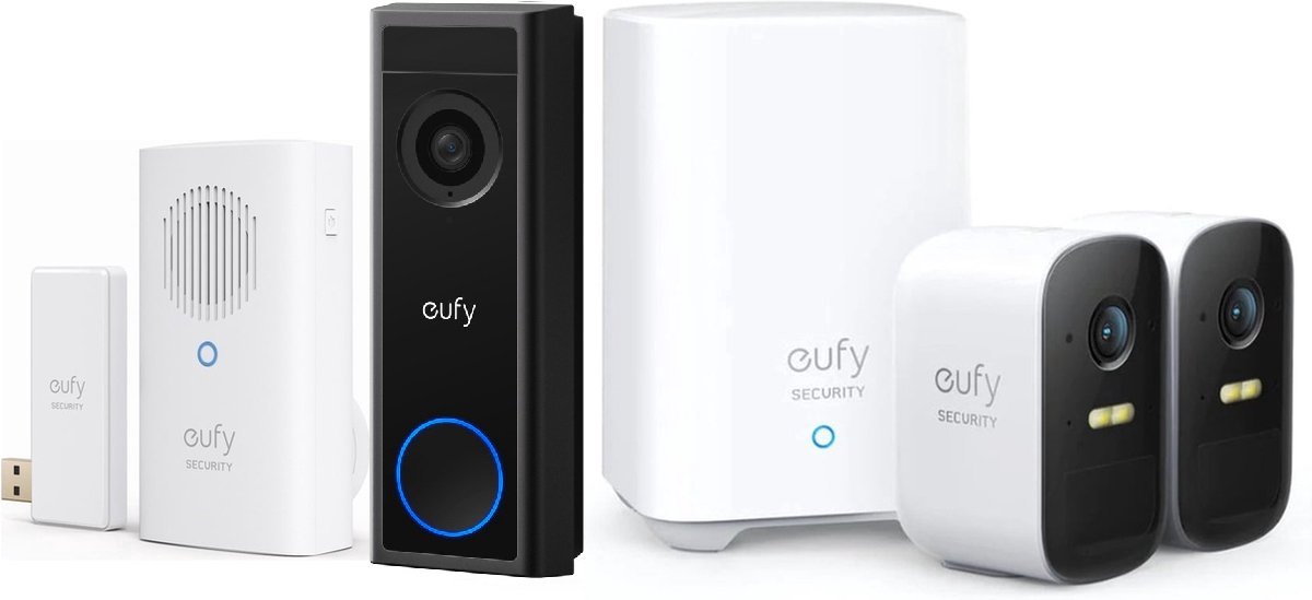 Eufy Deurbel Starterkit 2K + 2C Camera + Deurbelgong
