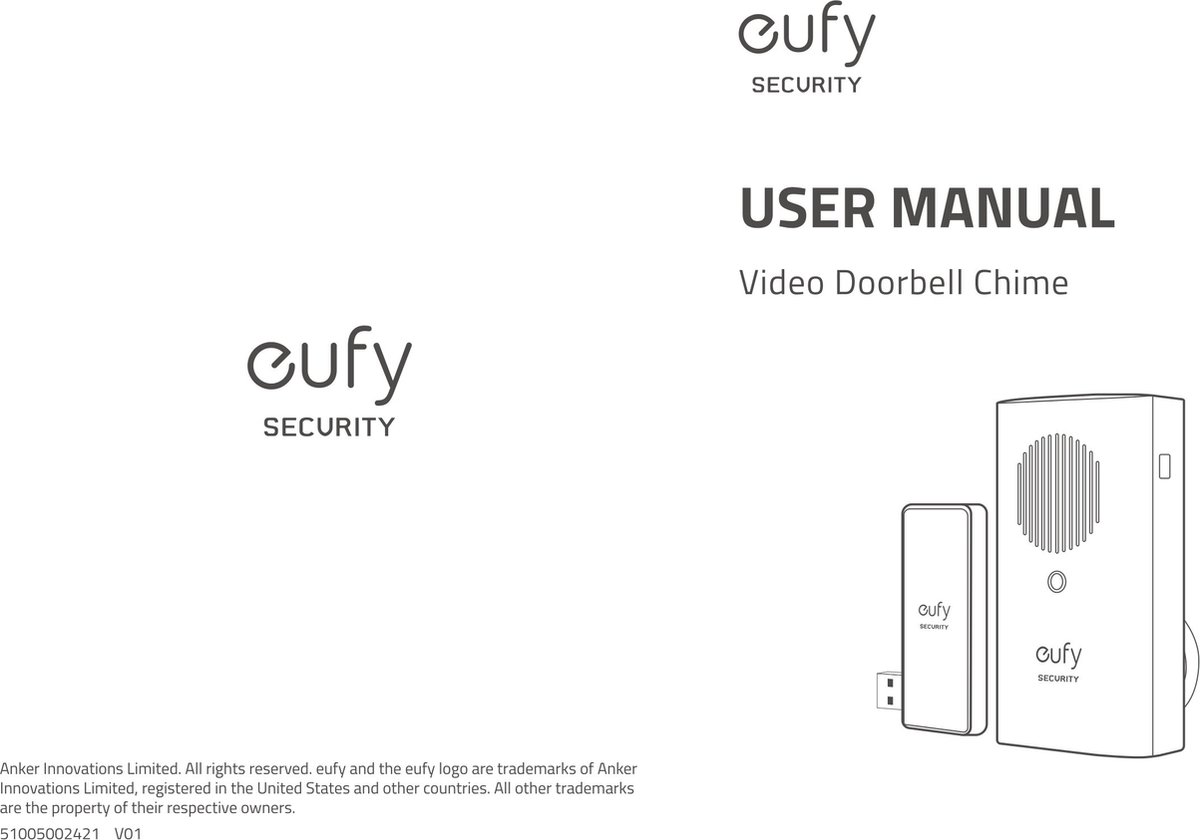 Eufy Deurbel Starterkit 2K + 2C Camera + Deurbelgong