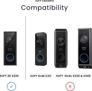 Eufy Deurbelcover voor 2K Deurbel