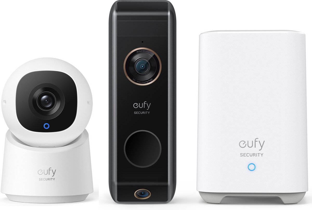 De eufy Dual 2 Pro Doorbell 2K + Indoor Cam C220 in één oogopslag