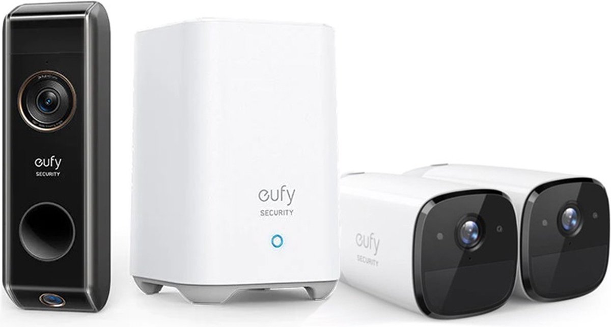 Eufy Eufycam 2 Pro 4-in-1 bundel met Homebase 2 en Dual deurbel