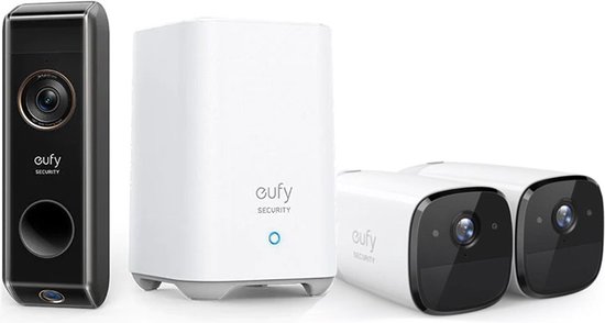 Eufy Eufycam 2 Pro 4-in-1 bundel met Homebase 2 en Dual deurbel