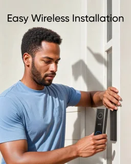 eufy Security C30 2K Draadloze Deurbel + C220 Indoorcam + 2x Samsung MicroSDXC 64GB Bundel