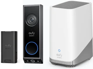 eufy Security E340 Video Deurbel + HomeBase 3 S380 + Accu Bundle