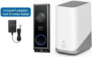 eufy Security E340 Video Deurbel + HomeBase 3 S380 Bundel
