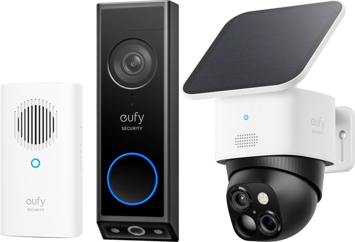 eufy Security E340 Video Deurbel + S340 Solocamera Bundel