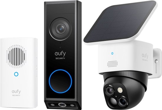eufy Security E340 Video Deurbel + S340 Solocamera Bundel