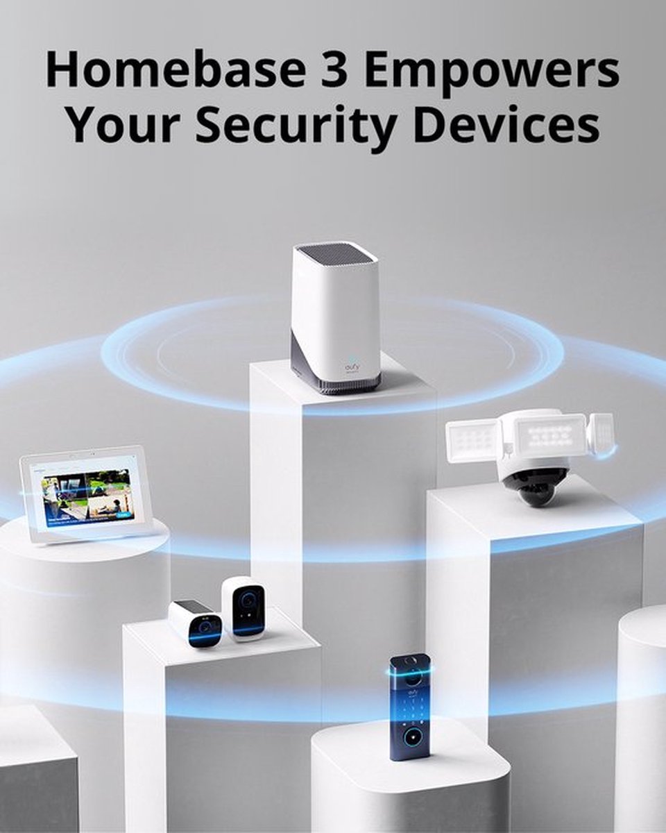 eufy Security E340 Video Doorbell Bundel met HomeBase 3 en Extra Accu
