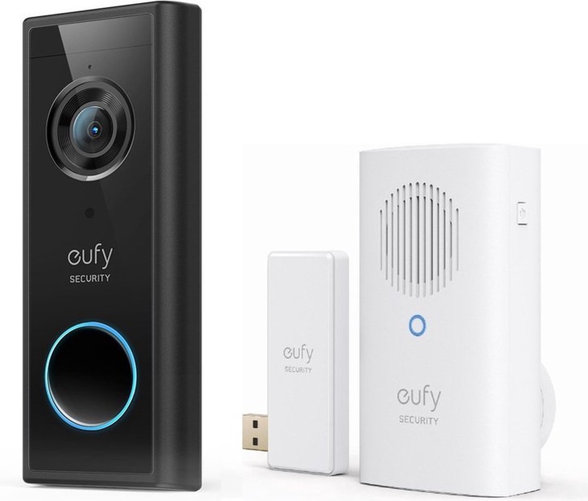 De eufy Security S220 2K Video Deurbel Uitbreiding + Deurbelgong Bundel in één oogopslag