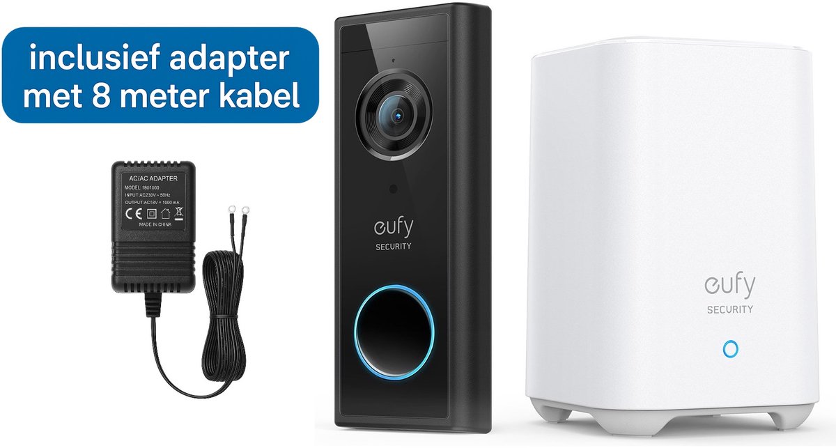 De eufy Security S220 Video Deurbel Bundel HomeBase 2 in één oogopslag