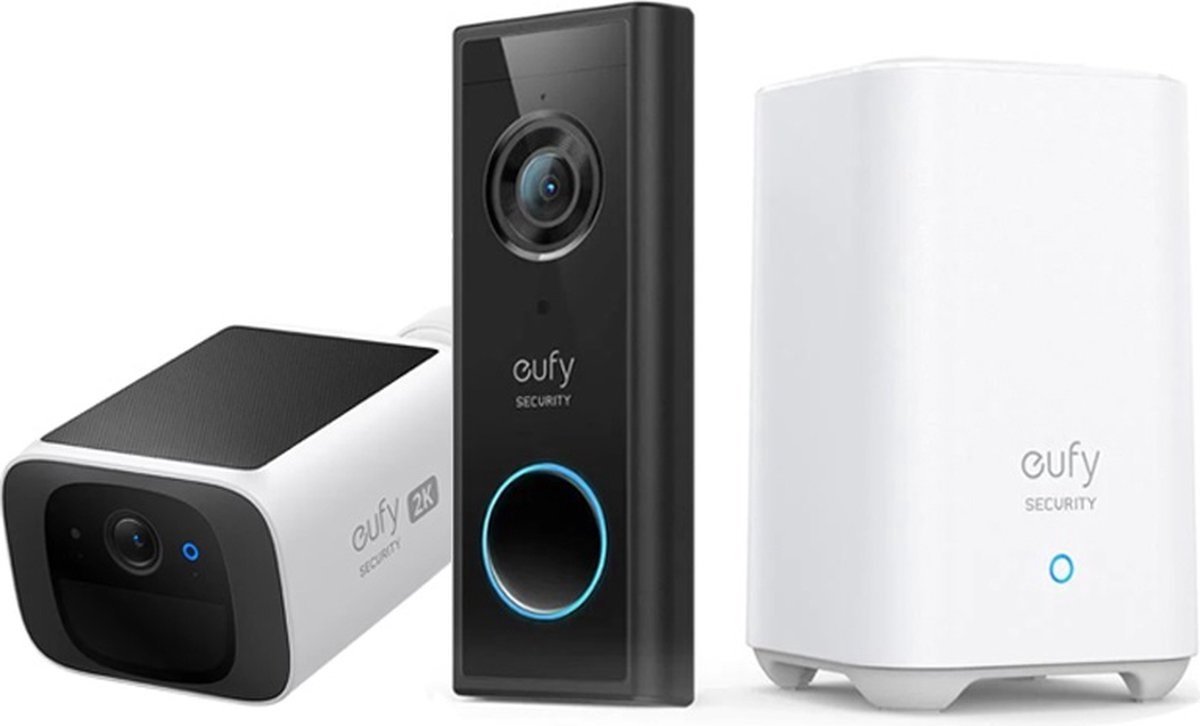 eufy Security S220 Video Deurbel en SoloCam Bundel met HomeBase 2