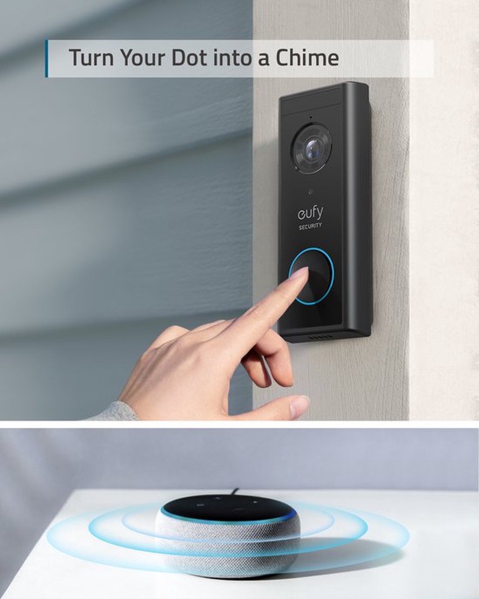 eufy Security S220 Video Deurbelset met Homebase 2 en Deurbelgong