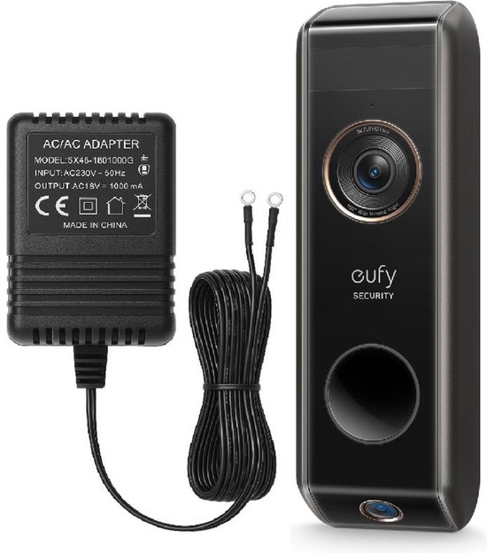 eufy Security Video Deurbel Dual 2 Pro + AC Adapter 6m kabel review