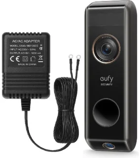 eufy Security Video Deurbel Dual 2 Pro + AC Adapter 6m kabel