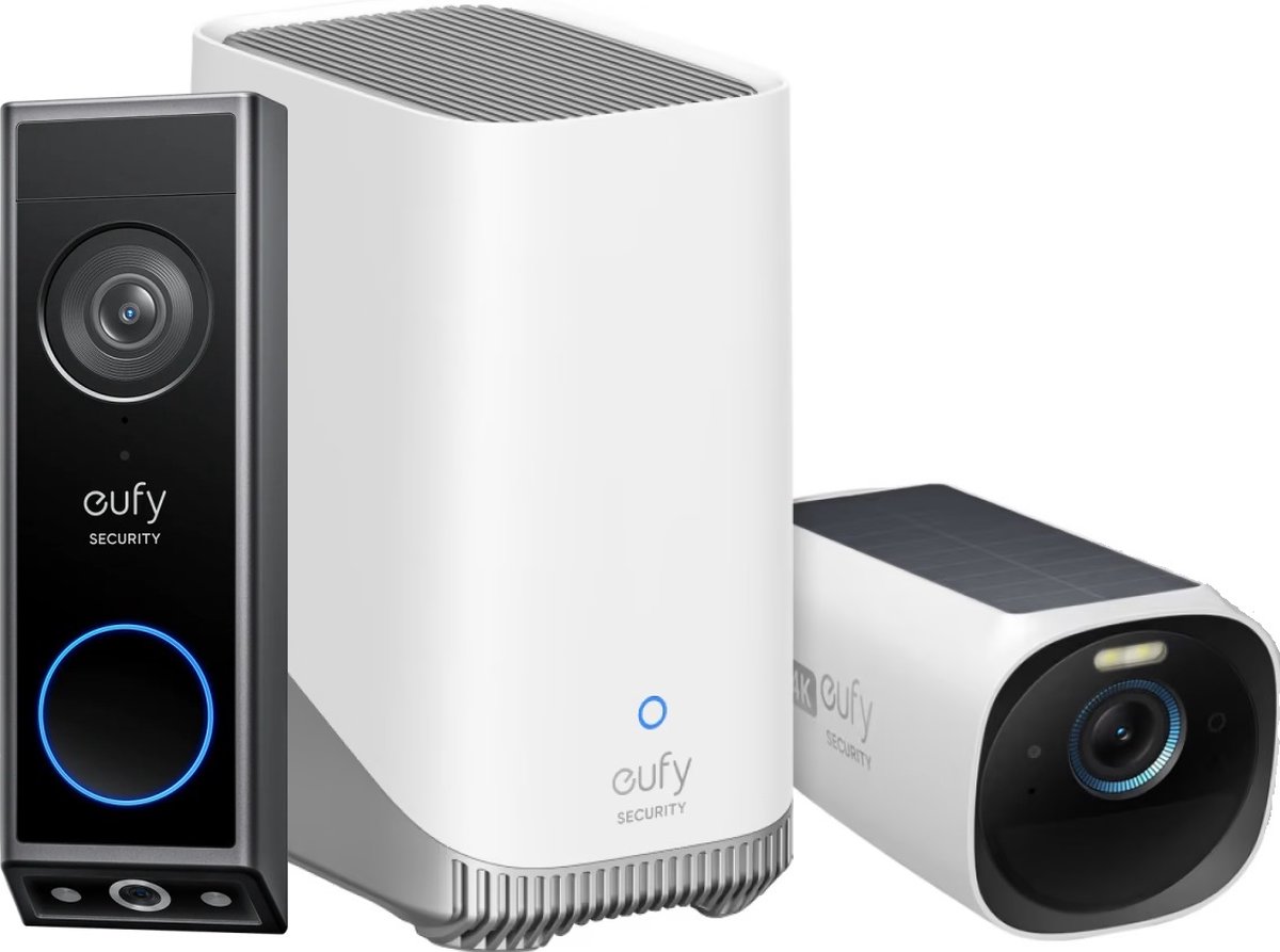 eufy Security Video Doorbell E340 Bundel met HomeBase 3 en eufycam 3
