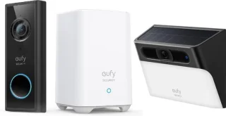 eufy Security Video Doorbell S220 + Solar Wall Light Cam S120 Bundel