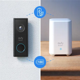eufy Security Wireless Video Doorbell 2K + S220 SoloCam Solar Camera