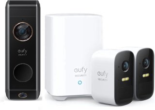 De eufy Video Deurbell Dual 2 Pro met HomeBase 2 (1-pack) + eufyCam 2C add-on (2-pack) in één oogopslag