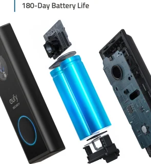 Eufy Video Doorbell 2K Batterij + Homebase deurbelcamera