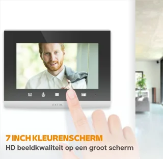 Extel 720324 Video-deurintercomset Grijs/Zwart