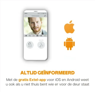 Extel 720324 Video-deurintercomset Grijs/Zwart