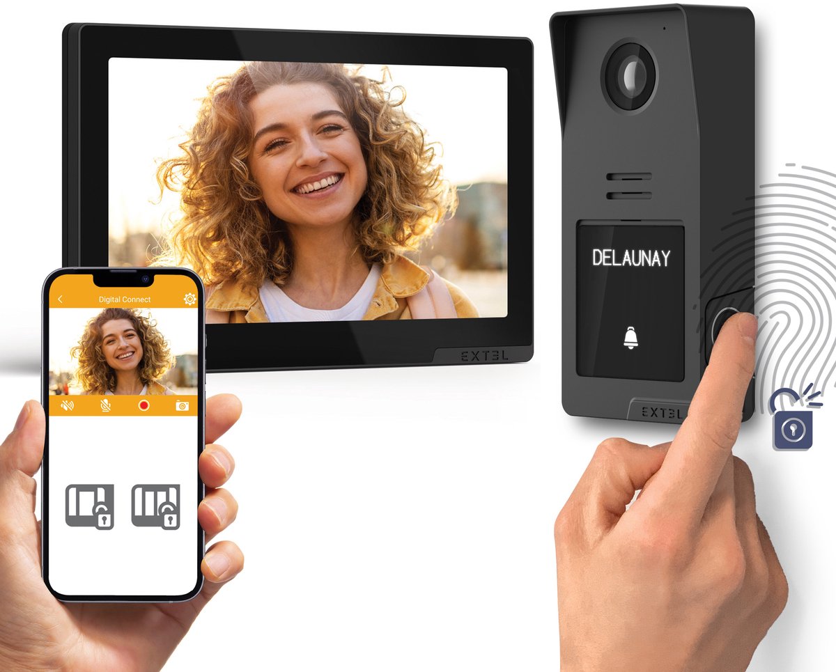 Extel Digital Connect intercom met camera bedraad