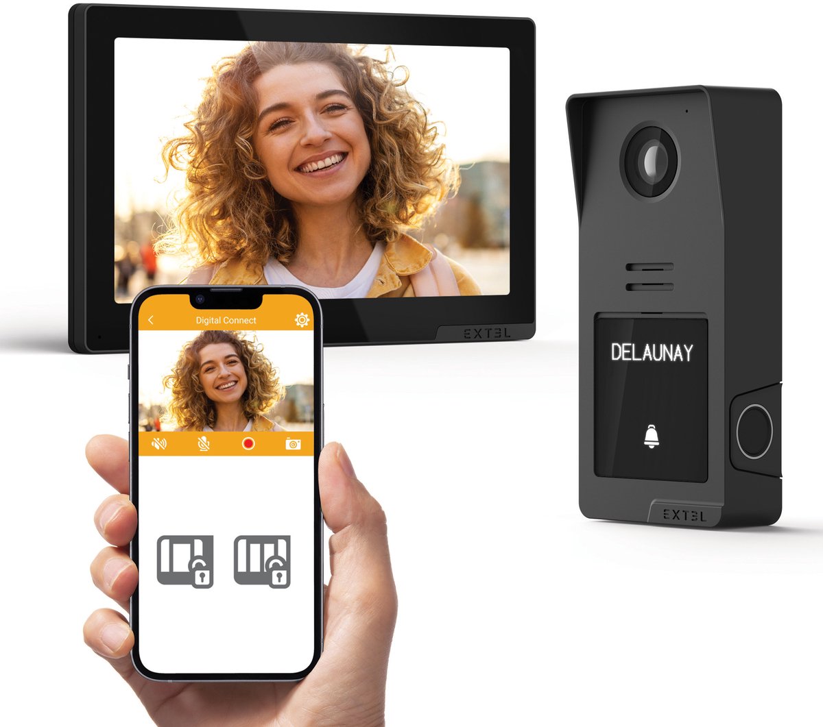 Extel Digital Connect intercom met camera bedraad