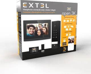 Extel Open 3K Wifi intercom met camera bedraad keypad