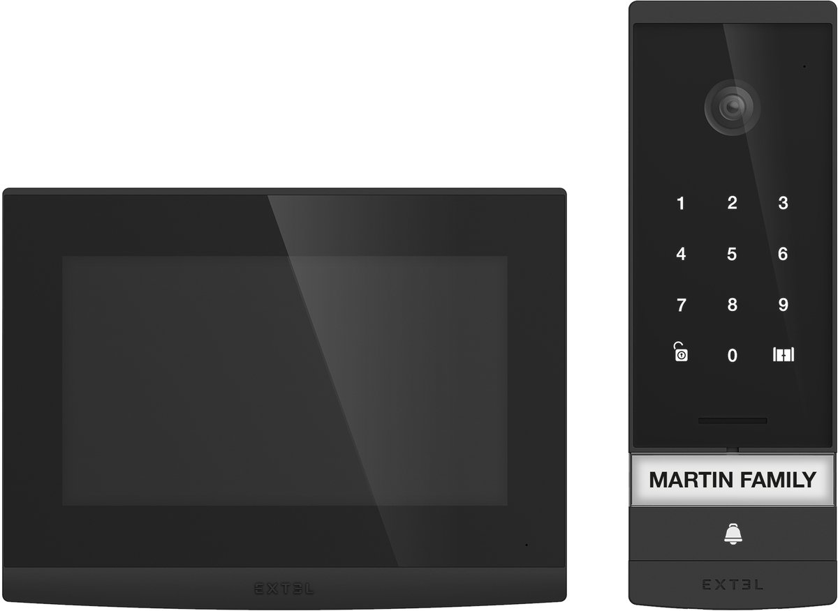 Extel Open 3K Wifi intercom met camera bedraad keypad