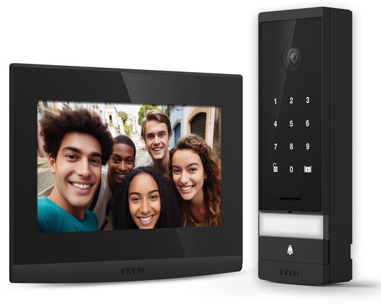 Extel Open 3K Wifi intercom met camera bedraad keypad