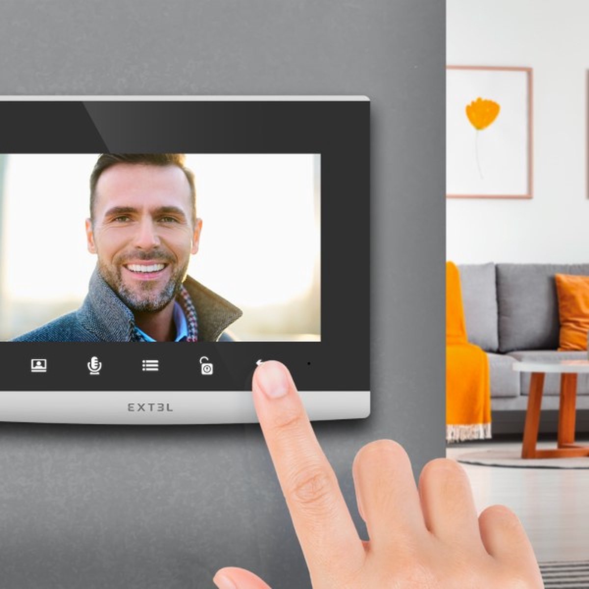 Extel Wave 2 Wi-Fi intercom met camera en 7 inch scherm