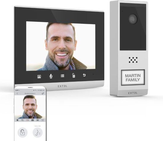Extel Wave 2 Wi-Fi intercom met camera en 7 inch scherm
