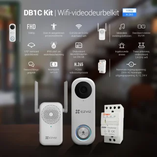 Ezviz DB1C Videodeurbelkit