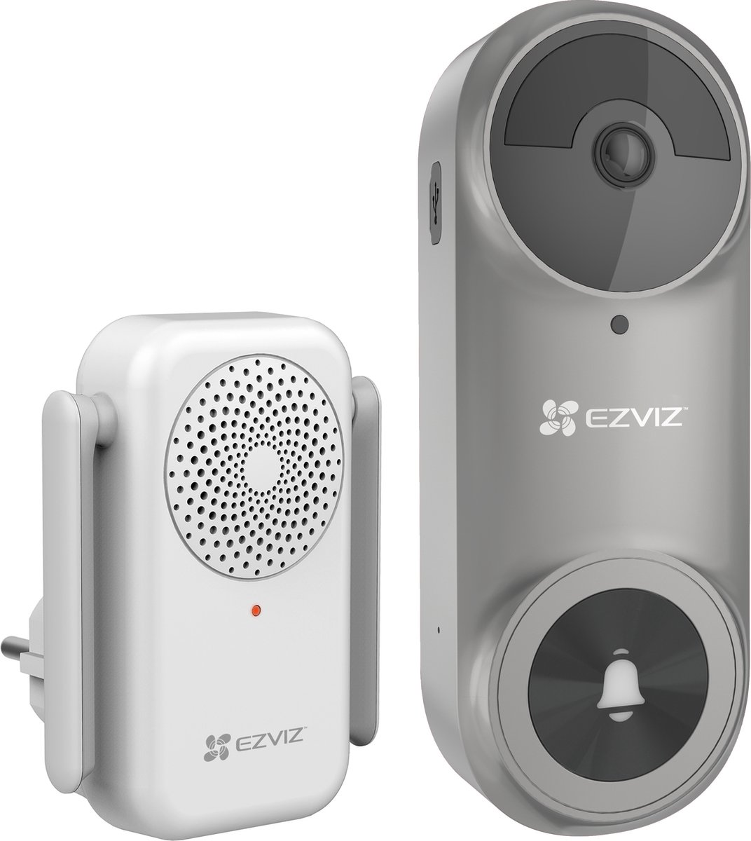 De Ezviz DB2 Slimme Deurbel 3MP 2K Grijs in één oogopslag