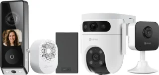EZVIZ EP8 Ultra + H1C + H9C Dual 2K – Slimme beveiligingscamera set