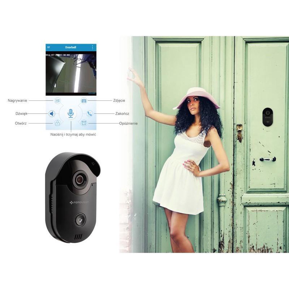 Ferguson FER2880OV WiFi Deurbel met Camera