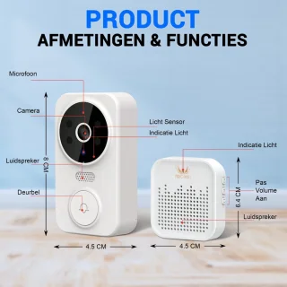 Ferodelli Videodeurbel - Wit
