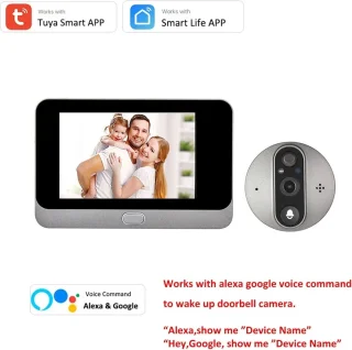 FIBILA Wifi Deurbel Camera Grijs