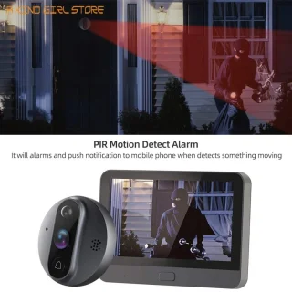 FIBILA Wifi Deurbel Camera Grijs