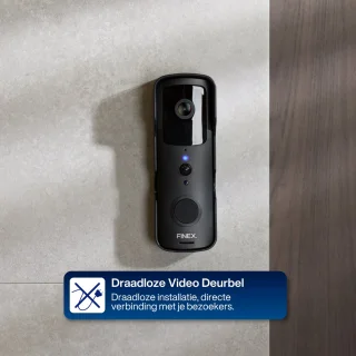 Finex Video Deurbel Draadloos met Binnenbel en Camera