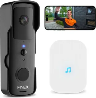 Finex Video Deurbel Draadloos met Binnenbel en Camera