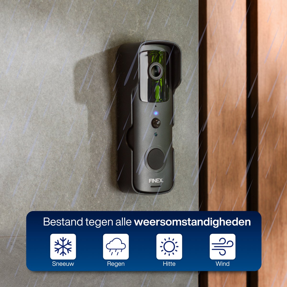 Finex Video Deurbel met Binnenbel en SD Kaart 32GB