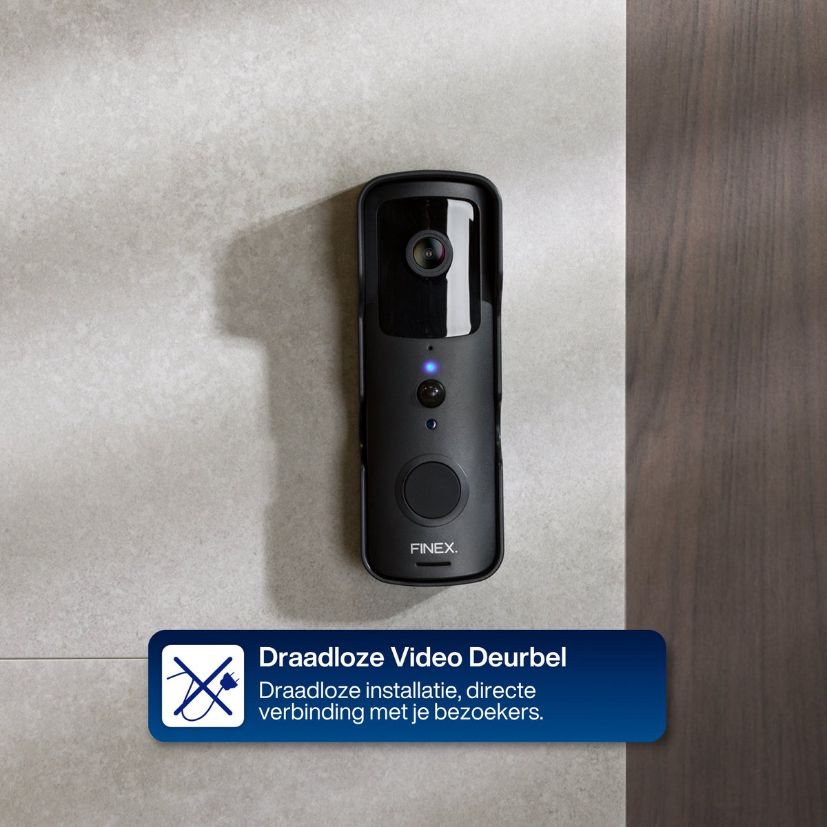Finex Video Deurbel met Binnenbel en SD Kaart 32GB